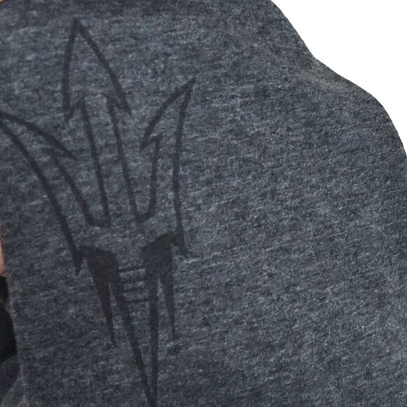 Adidas Go-To Performance Tee Men’s M Gray USA Flag ASU Sun Devils Football Shirt - Picture 4 of 7